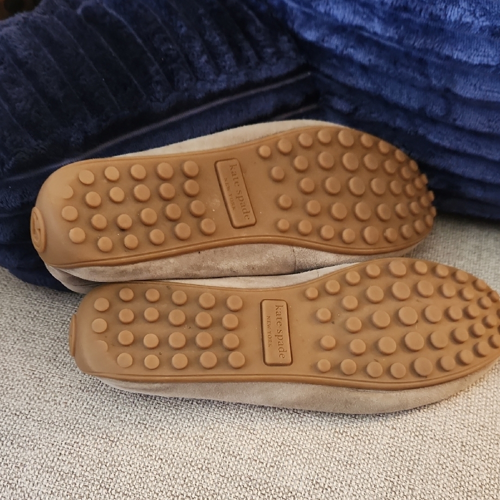 kate spade Taupe Suede Loafers - Picture 4 of 5